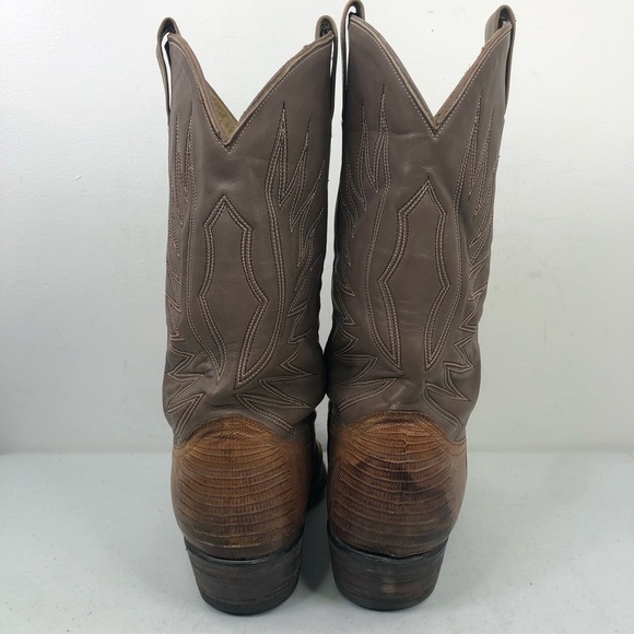 Jose Sanchez Lizard Leather Cowboy Western Boots - Picture 6 of 9